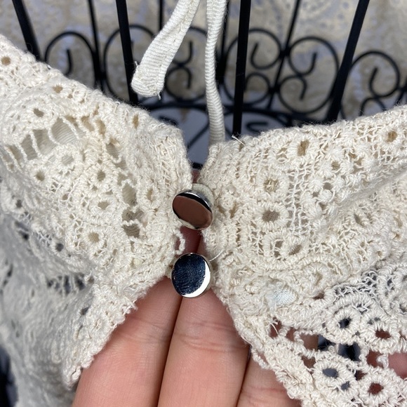 LULUS Somedays Lovin' Tambourine Cream Crochet Top - Size Small - Picture 9 of 12
